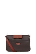 Load image into Gallery viewer, Hexagona Sac porté travers Marron Fonce