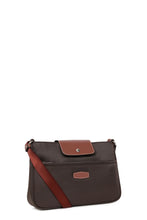 Load image into Gallery viewer, Hexagona Sac porté travers Marron Fonce