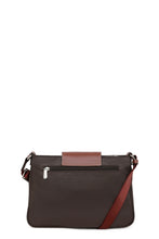 Load image into Gallery viewer, Hexagona Sac porté travers Marron Fonce