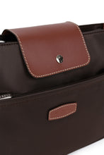 Load image into Gallery viewer, Hexagona Sac porté travers Marron Fonce