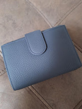 Afbeelding in Gallery-weergave laden, Portefeuille met overslagflap Regate leder NATHAN BAUME Blue