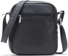 Afbeelding in Gallery-weergave laden, Cristiano destroyed leather crossbody bag - Arthur & Aston SKU: 62-1044-NOIR