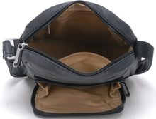 Afbeelding in Gallery-weergave laden, Cristiano destroyed leather crossbody bag - Arthur & Aston SKU: 62-1044-NOIR