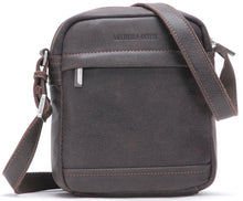 Afbeelding in Gallery-weergave laden, Cristiano destroyed leather crossbody bag, small model - Arthur & Aston 62-1064-CHAT