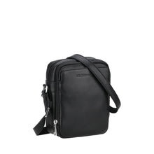 Load image into Gallery viewer, Moyen Sac Travers Ange Cuir - Arthur & Aston SKU: 2528-06-NOIR