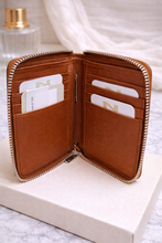 Load image into Gallery viewer, Nathan Baume 100120N Zip Around Travel Wallet Cognac