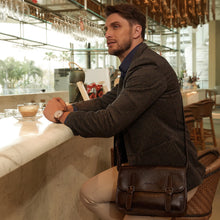 Load image into Gallery viewer, Tahoma Leather Briefcase - Arthur & Aston A123-50-CAFE