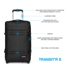 Afbeelding in Gallery-weergave laden, Eastpak Transit’R S – Handbagage Trolley 42L (Black)