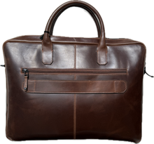 Afbeelding in Gallery-weergave laden, Maverick Lederen Business Tas 17"-slim Bruin TO 31303