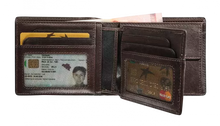 Load image into Gallery viewer, Maverick MAV-MB-006-03 Lederen billfold RFID met uitneembare kaarthouder Brown