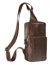 Load image into Gallery viewer, Maverick Lederen crossbody tas Maverick Brown MAV-MB-808-03