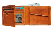Load image into Gallery viewer, Maverick Lederen billfold anti-skim met 2 biljetvakken