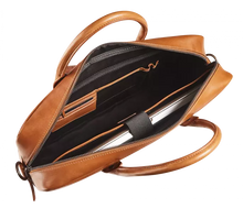 Load image into Gallery viewer, Lederen business tas met laptopvak 15'6"