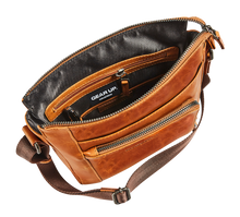 Load image into Gallery viewer, Maverick Leather shoulder bag small - cognac