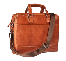 Load image into Gallery viewer, Maverick Lederen business tas met laptopvak 15,6" - - cognac MAV-RG-306-25