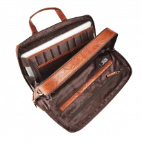 Load image into Gallery viewer, Maverick Lederen business tas met laptopvak 15,6" - - cognac MAV-RG-306-25