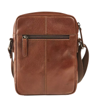 Afbeelding in Gallery-weergave laden, Maverick Lederen schoudertas xs - bruin Rough Gear MAV-RG-817-03