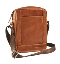 Afbeelding in Gallery-weergave laden, Maverick Lederen schoudertas xs - cognac Rough Gear MAV-RG-817-25