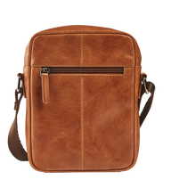 Afbeelding in Gallery-weergave laden, Maverick Lederen schoudertas xs - cognac Rough Gear MAV-RG-817-25