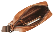 Afbeelding in Gallery-weergave laden, Maverick Lederen schoudertas xs - cognac Rough Gear MAV-RG-817-25