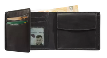 Load image into Gallery viewer, Maverick Lederen billfold RFID Urban Classic black MAV-UC-002-01