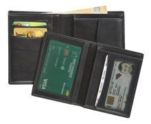Afbeelding in Gallery-weergave laden, Maverick MAV-UC-031-01 Lederen billfold RFID met uitneembare kaarthouder Black