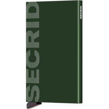 Load image into Gallery viewer, Secrid Cardprotector Kaarthouder Logo Green