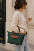 Load image into Gallery viewer, Hexagona Tote bag - Medium Emeraude