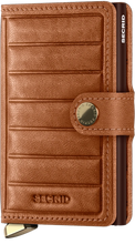 Load image into Gallery viewer, Secrid Mini Wallet Emboss Lines Cognac