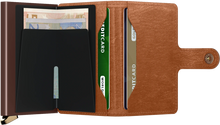 Load image into Gallery viewer, Secrid Mini Wallet Emboss Lines Cognac