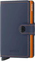 Load image into Gallery viewer, Secrid Mini Wallet Matte Night Blue -Orange