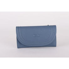 Afbeelding in Gallery-weergave laden, Portefeuille met overslagflap Regate leder NATHAN BAUME Blue