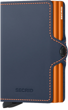 Load image into Gallery viewer, Secrid Mini Wallet Matte Night Blue -Orange