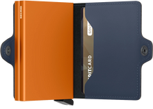Load image into Gallery viewer, Secrid Mini Wallet Matte Night Blue -Orange