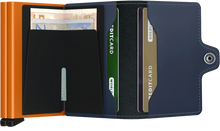 Load image into Gallery viewer, Secrid Mini Wallet Matte Night Blue -Orange