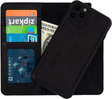 Afbeelding in Gallery-weergave laden, Wachikopa handmade iPhone 13 mini bookcase zwart