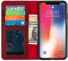 Afbeelding in Gallery-weergave laden, Wachikopa handmade iPhone 13 pro bookcase rood