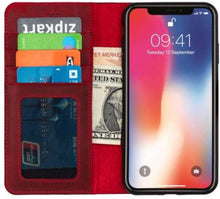 Afbeelding in Gallery-weergave laden, Wachikopa handmade iPhone 13 pro max bookcase rood