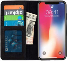 Afbeelding in Gallery-weergave laden, Wachikopa handmade iPhone 13 mini bookcase zwart