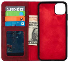 Afbeelding in Gallery-weergave laden, Wachikopa handmade iPhone 13 pro bookcase rood