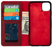 Afbeelding in Gallery-weergave laden, Wachikopa handmade iPhone 13 pro max bookcase rood