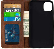 Afbeelding in Gallery-weergave laden, Wachikopa handmade iPhone 11 pro bookcase camel