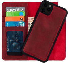 Afbeelding in Gallery-weergave laden, Wachikopa handmade iPhone 13 pro bookcase rood