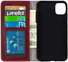 Afbeelding in Gallery-weergave laden, Wachikopa handmade iPhone 11 pro bookcase rood