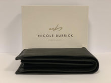 Load image into Gallery viewer, NICOLE BURRICK Real Cow Leather Wallet Black