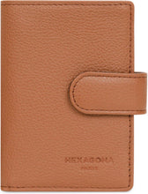 Afbeelding in Gallery-weergave laden, HEXAGONA LEREN KAARTHOUDER COGNAC