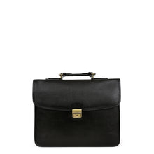 Load image into Gallery viewer, Hexagona - Schooltas - A4 - Leer zwart