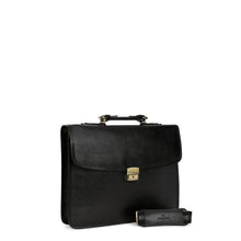 Load image into Gallery viewer, Hexagona - Schooltas - A4 - Leer zwart