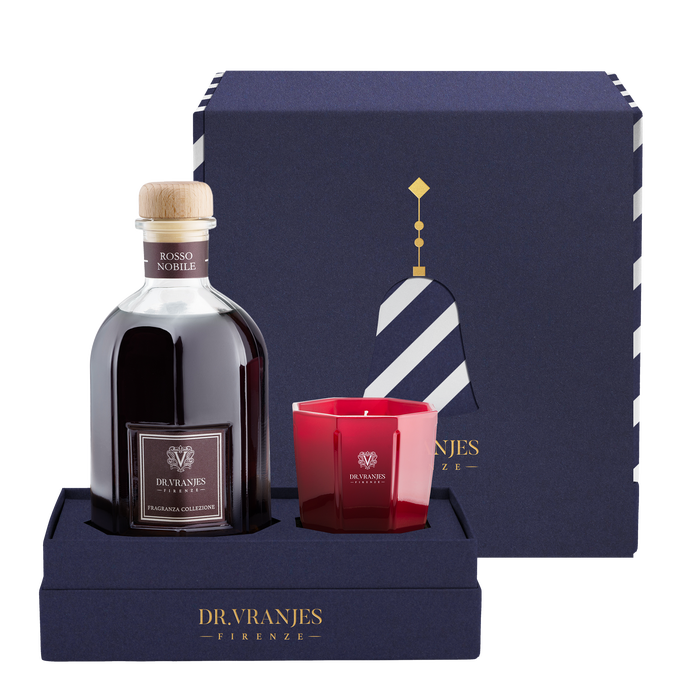 Diffuser & Candle Gift Box Rosso Nobile 100 ml