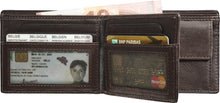 Afbeelding in Gallery-weergave laden, Maverick Billfold anti skim met kleingeld bruin
